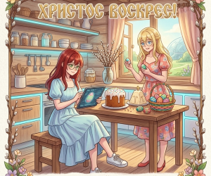 С Пасхой;