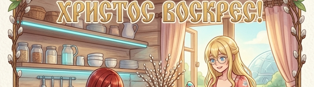С Пасхой;