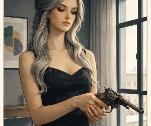 Примеры иллюстраций "Юность живёт на крышах" в стиле комикс-арт.