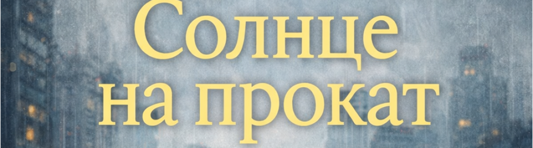 Отрывок из книги "Солнце на прокат"