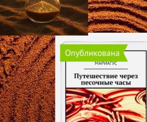 Отрывок из опубликованной вчера в Литсовете книги «Путешествие через песочные часы»