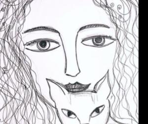 Хлоя, Софи и кот Моншер. Книга вторая опубликована. Эпизод из первой части книги