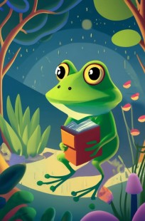 Обложка книги The frog in the light