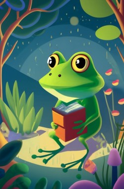Обложка книги The frog in the light