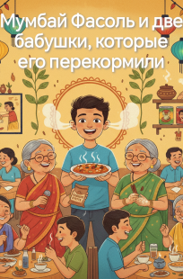 Обложка книги Мубай Фасоль и две бабушки,которые его перекормили
