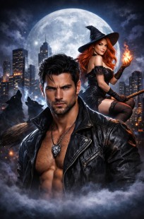 Обложка книги Волчья луна. Охота на ведьму