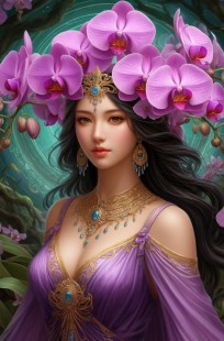 Обложка книги Богиня Орхидея