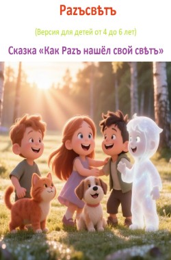 Обложка книги Раzъсвѣтъ (Версия для детей 4-6 лет) Сказка «Как Раzъ нашёл свой свѣтъ»