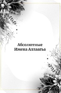 Обложка книги Абсолютные Имена Аллаагьа
