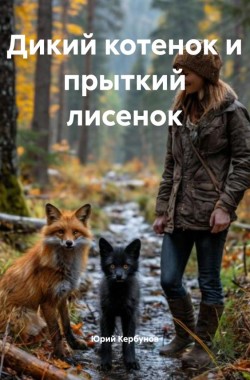 Обложка книги Дикий котенок и прыткий лисенок