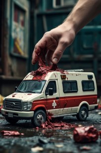 Обложка книги Скорая в стиле tresh