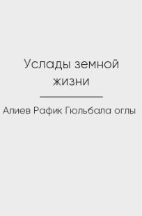 Обложка книги Услады земной жизни