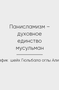 Обложка книги Панисламизм – духовное единство мусульман