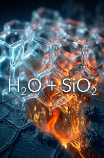 Обложка книги H₂O + SiO₂ . Лёд и пламя