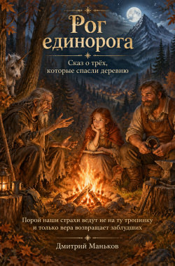 Обложка книги Рог единорога. Сказ о трёх, которые спасли деревню